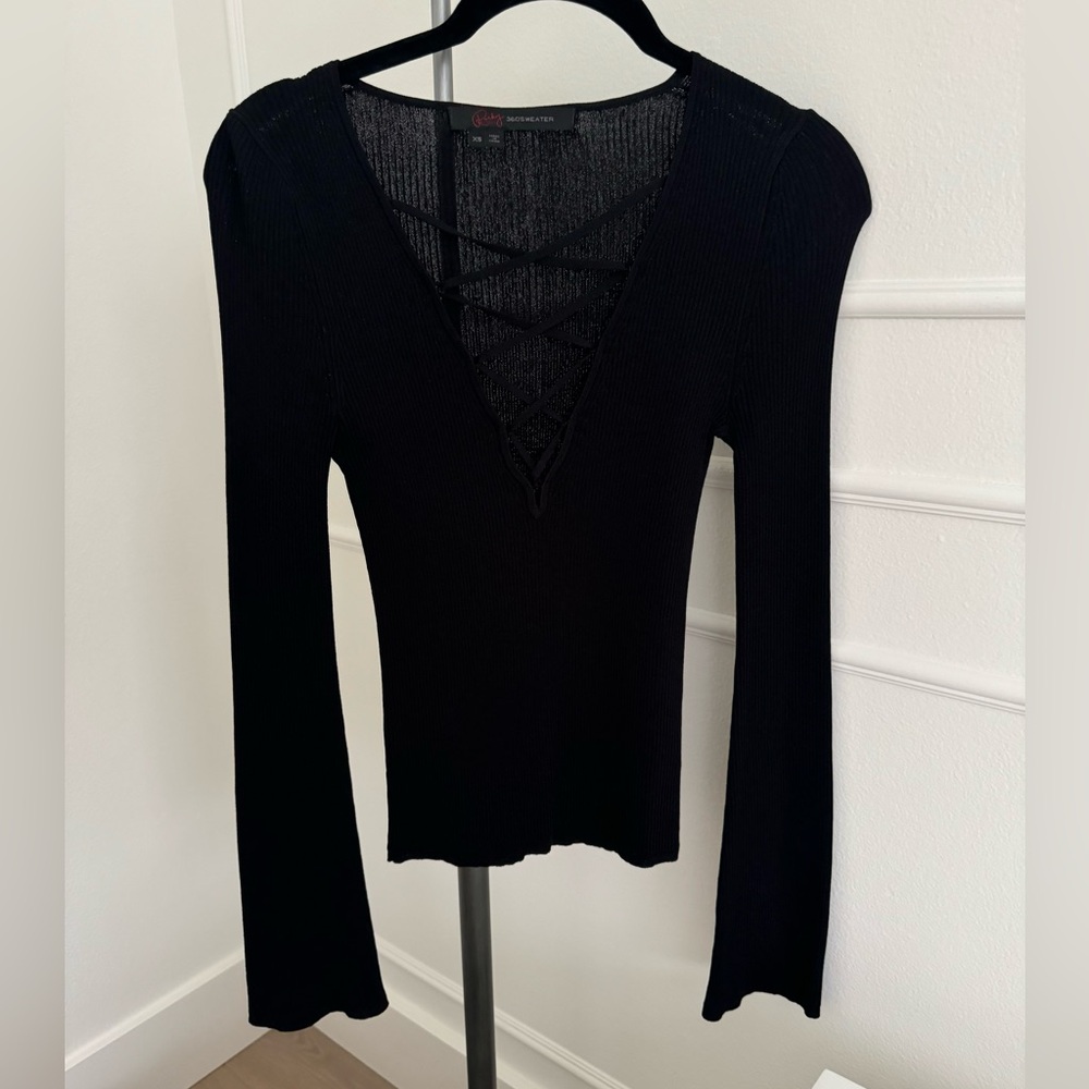 360Sweater black sexy top
